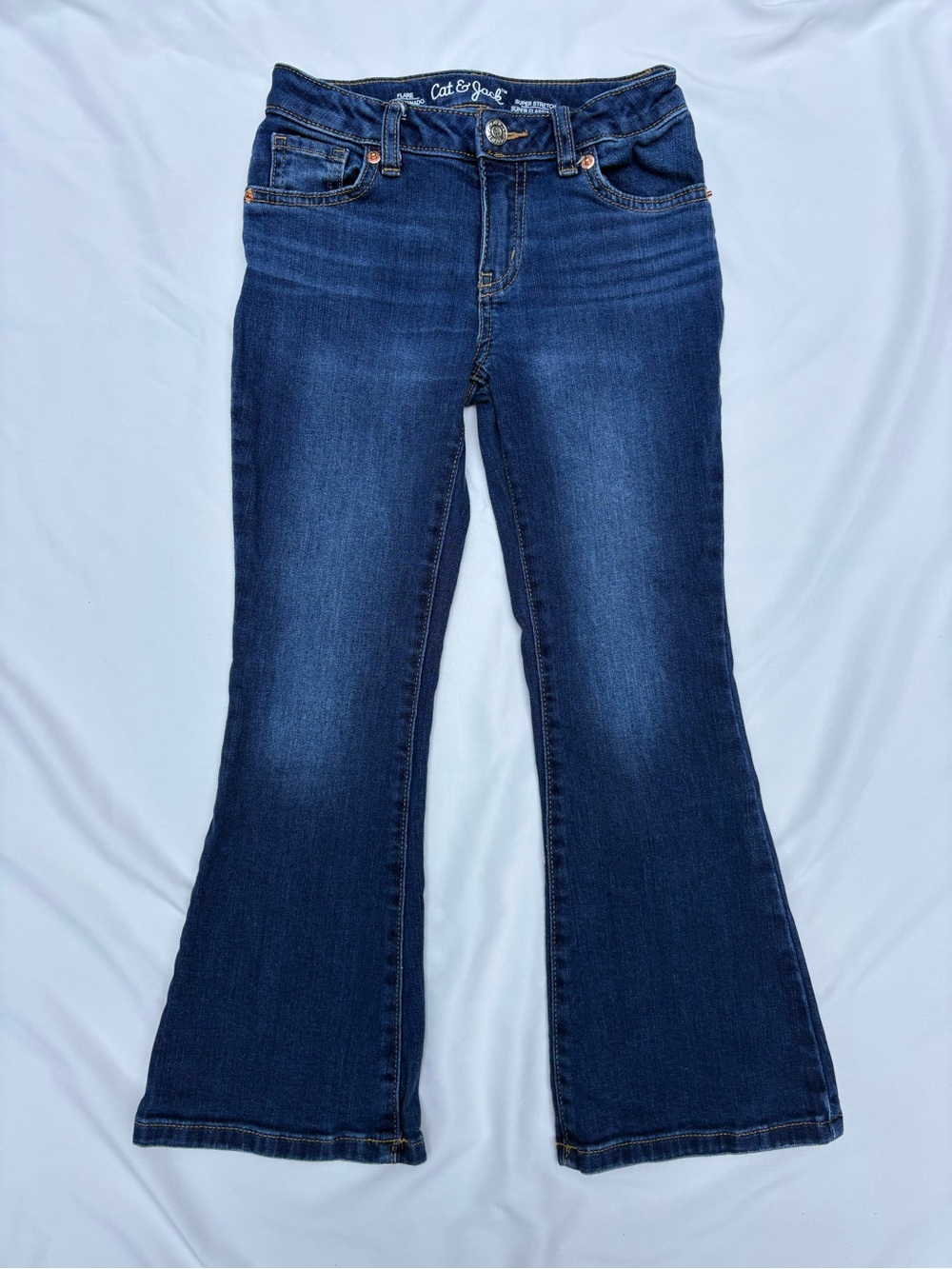 Cat & Jack Girls Dark Indigo Flare Jeans